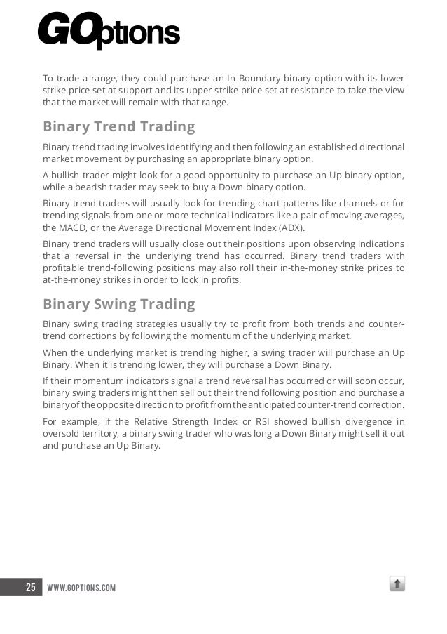 Goptions binary trading