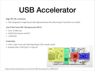 USB Accelerator
https://www.seeedstudio.com/Coral-USB-Accelerator-p-2899.html