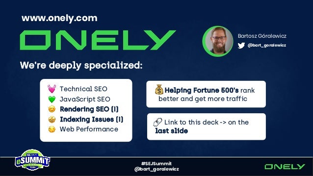 Rendering SEO Manifesto - Why we need to go beyond JavaScript SEO Slide 2