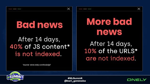 Rendering SEO Manifesto - Why we need to go beyond JavaScript SEO Slide 3