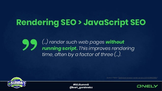 Rendering SEO Manifesto - Why we need to go beyond JavaScript SEO Slide 63