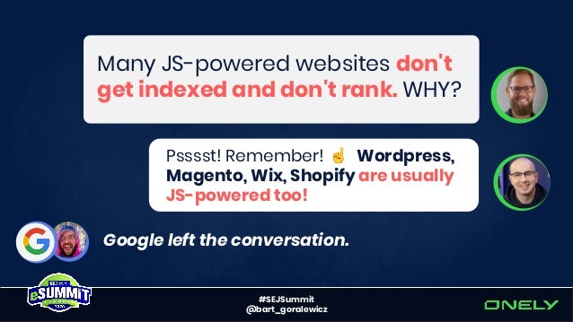 Rendering SEO Manifesto - Why we need to go beyond JavaScript SEO Slide 8