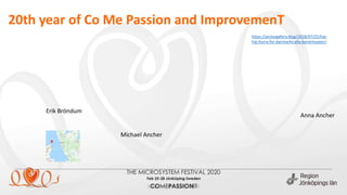 20th year of Co Me Passion and ImprovemenT
2020-02-26 (ange enhet via Infoga sidfot)
https://pictorgallery.blog/2018/07/25/hip-
hip-hurra-for-danmarks-alla-konstmuseer/
Erik Bröndum
Michael Ancher
Anna Ancher
 