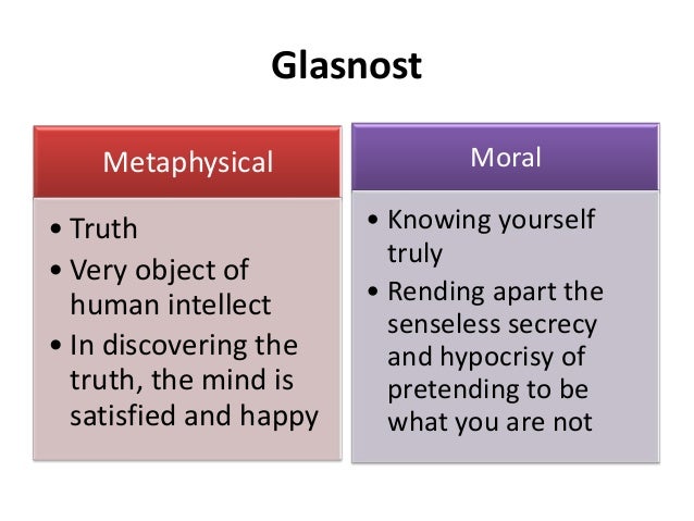 Gorbachev Glasnost And Perestroika