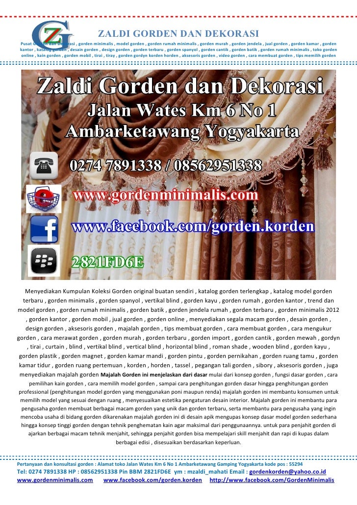 Gorden Minimalis Model Gorden Gorden Rumah Minimalis Gorden Mur
