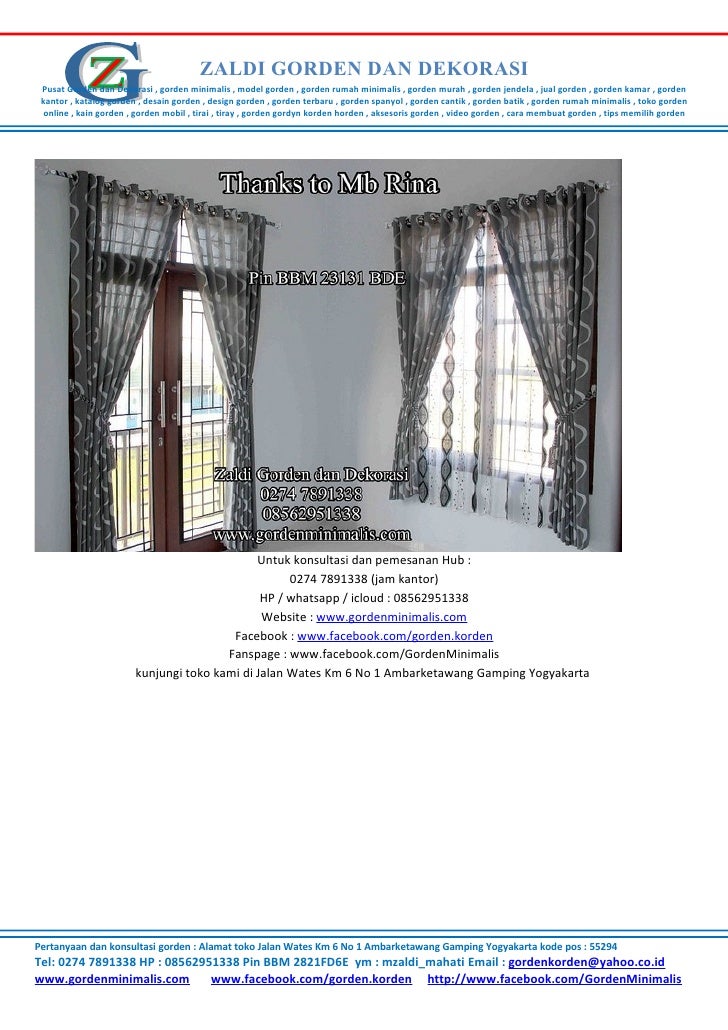 Gorden minimalis model gorden gorden rumah minimalis Gorden minimalis model gorden gorden rumah minimalis