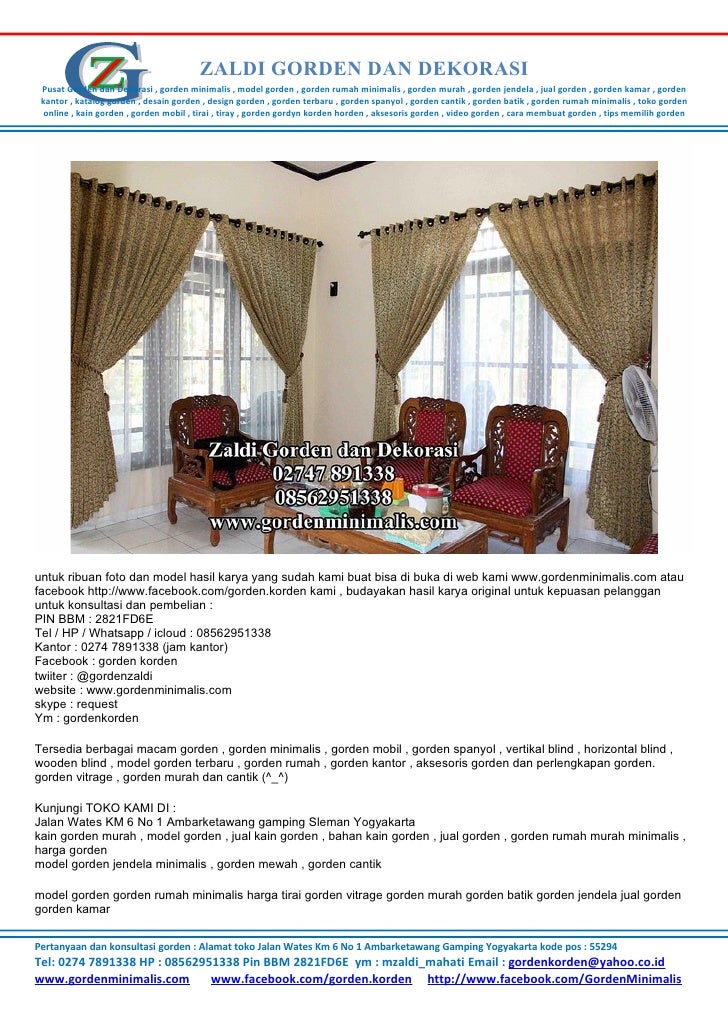 Gorden minimalis model gorden gorden rumah minimalis Gorden minimalis model gorden gorden rumah minimalis