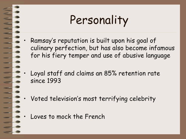 Gordon Ramsay | PPT | Bars & Restaurants | Attractions