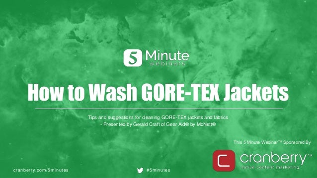 washing gore tex jacket