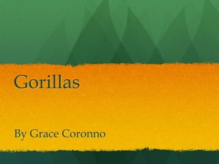 Gorillas

By Grace Coronno
 