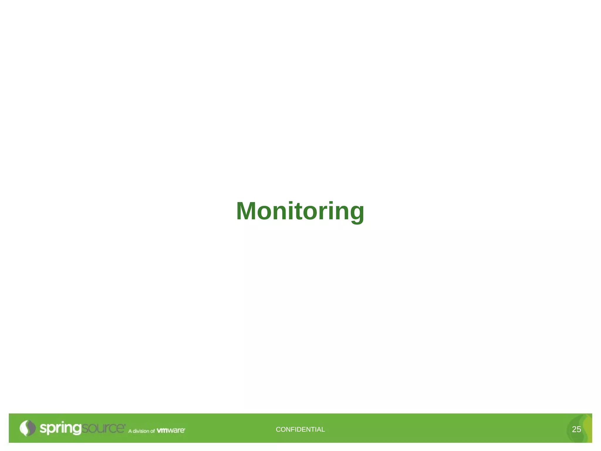 Monitoring




   CONFIDENTIAL   25
 