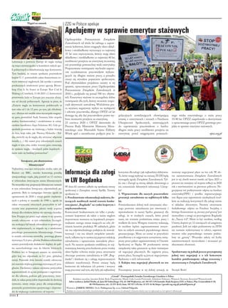 2
strona
„Górnik”- Dwutygodnik Zwiazku Zawodowego Górników w Polsce
Redaktor naczelny: Jarosław Bolek. Rada Programowa: Ma...