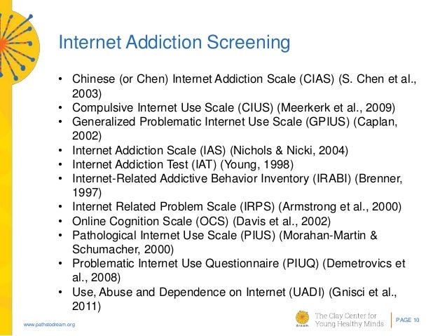 internet addiction thesis