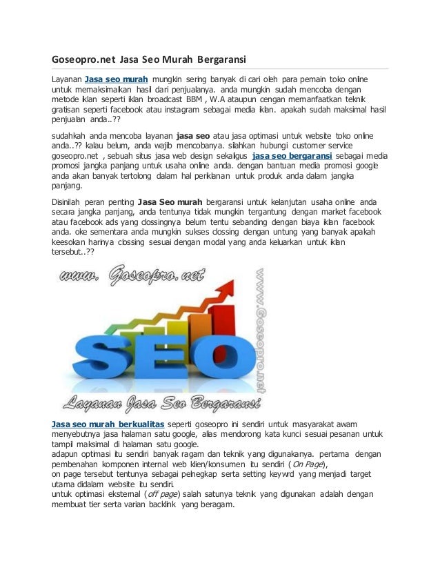 Layanan Jasa Seo Murah