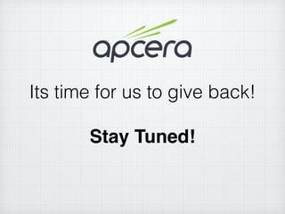 Its time for us to give back!
!
Stay Tuned!
 