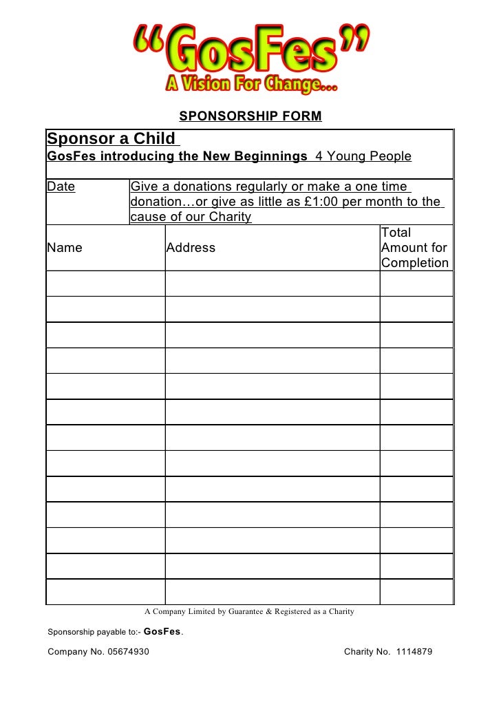 sponsorship commitment form template gos fes sponsorship form sponsorship commitment form template gos fes sponsorship form