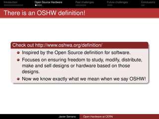 Open Hardware Open Hardware at CERN - a quick introduction by Javier Serrano | PDF