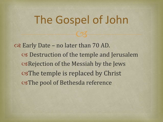 Gospel of John Introduction | PPT