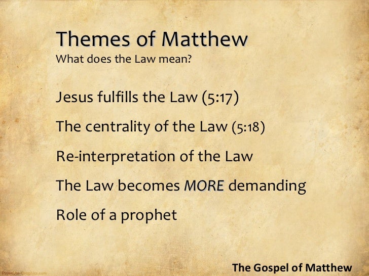Gospel of matthew