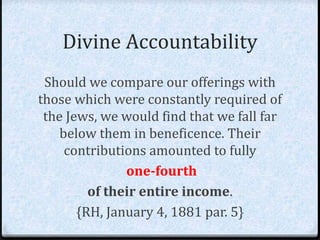 Gospel order 17-20 - tithes and offerings god's storehouse | PPTX