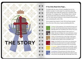 Gospel story booklet