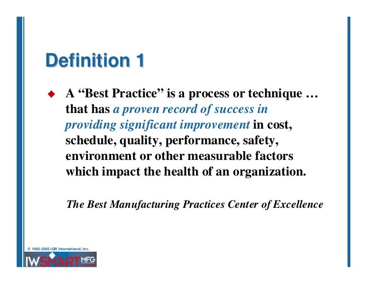 Gossard best practices for inventory reduction