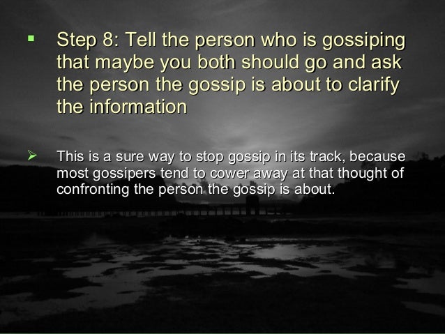 Gossip In The Workplace