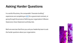 The Mission, Vision, Value Exercise | PPTX