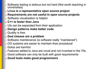 Got Myth? Myths in Software Engineering