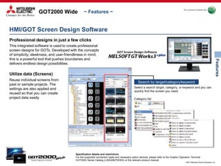 Gots Software GOT2000 Wide Screen HMI Specifications | PPTX