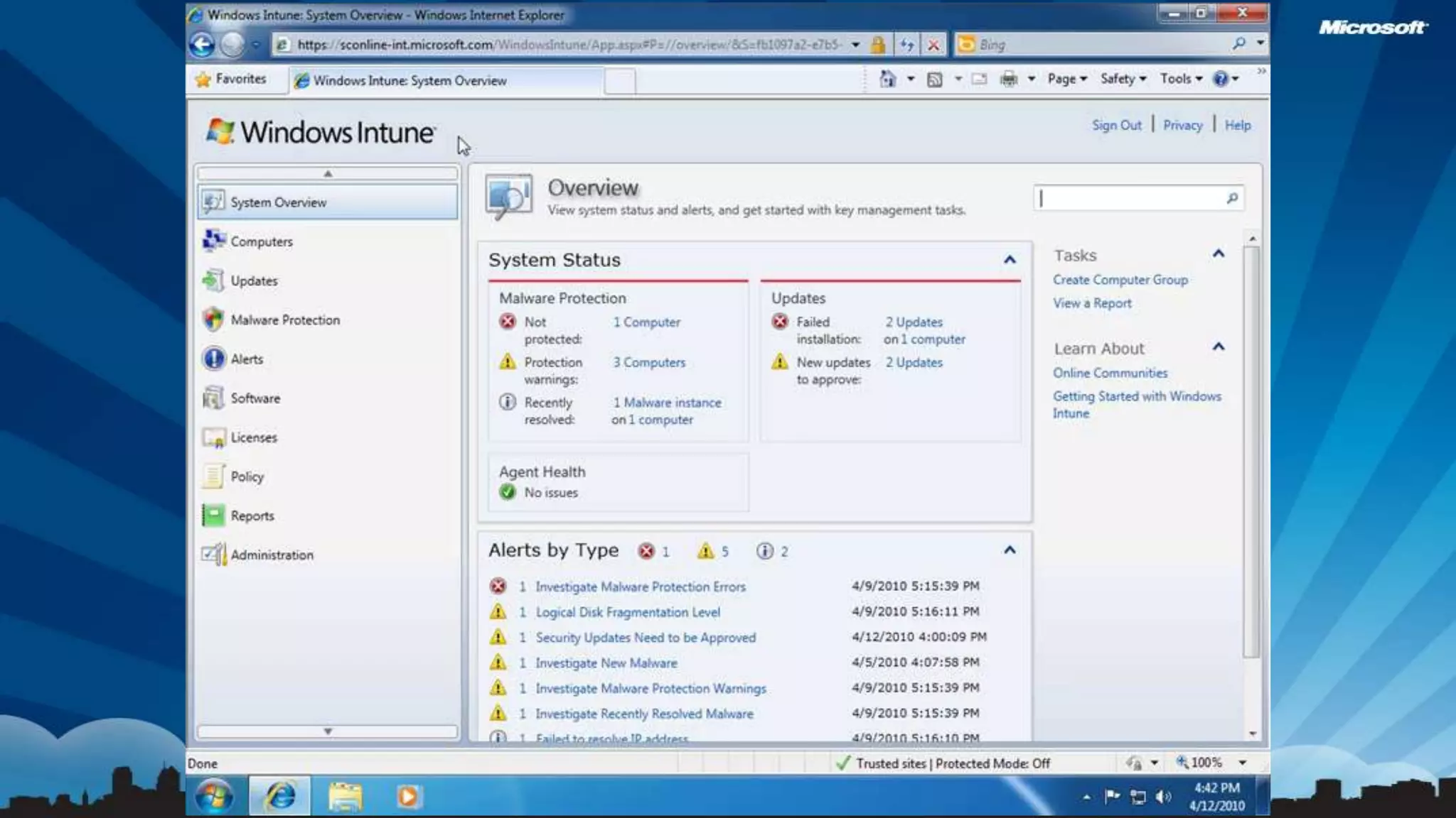 Help Manage and Secure PCs AnywhereProtect PCs from malware