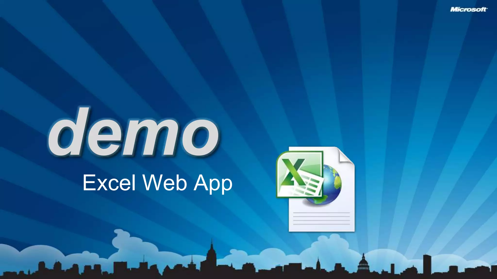 Excel Web Appdemo