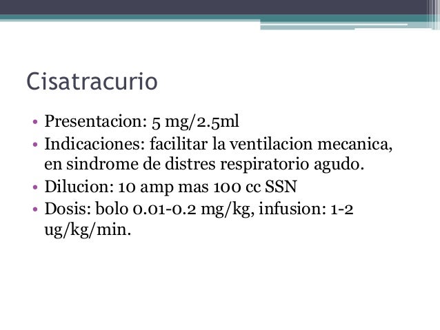 Resultado de imagen para Cisatracurio presentacion