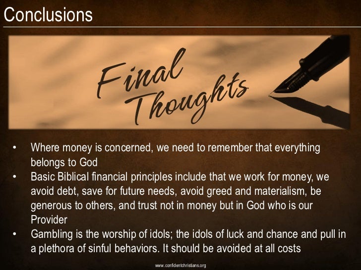 Gambling christian ethics