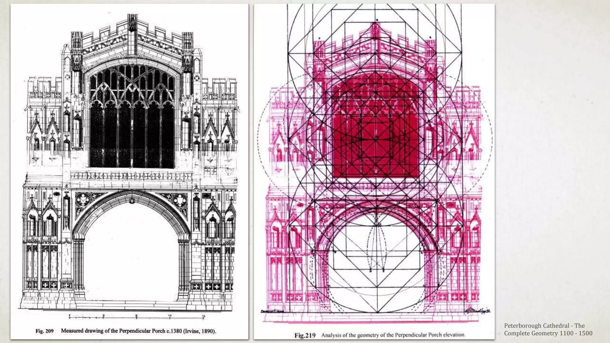 Peterborough Cathedral - The
Complete Geometry 1100 - 1500
 
