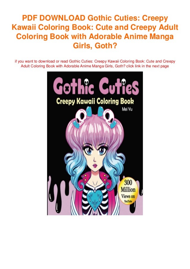 Download Gothic Cuties Creepy Kawaii Coloring Book Cute And Creepy Adult Col