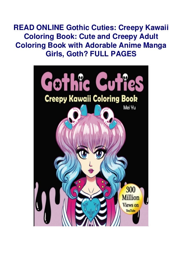 Download Gothic Cuties Creepy Kawaii Coloring Book Cute And Creepy Adult Col