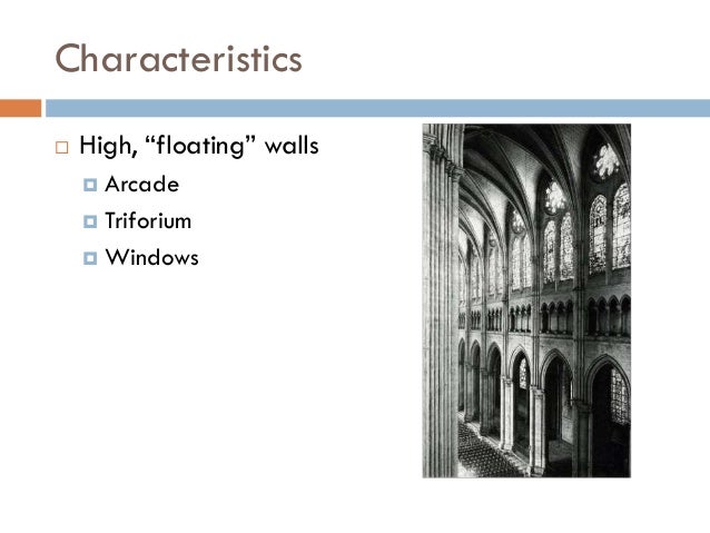 characteristics of gothic architecture