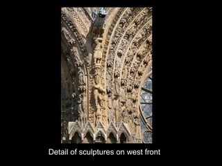 Detail of sculptures on west front 