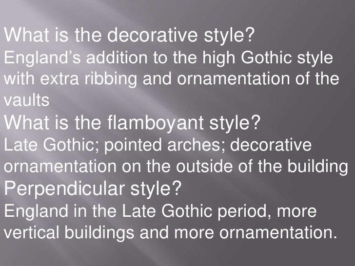 Gothic Art Ppt
