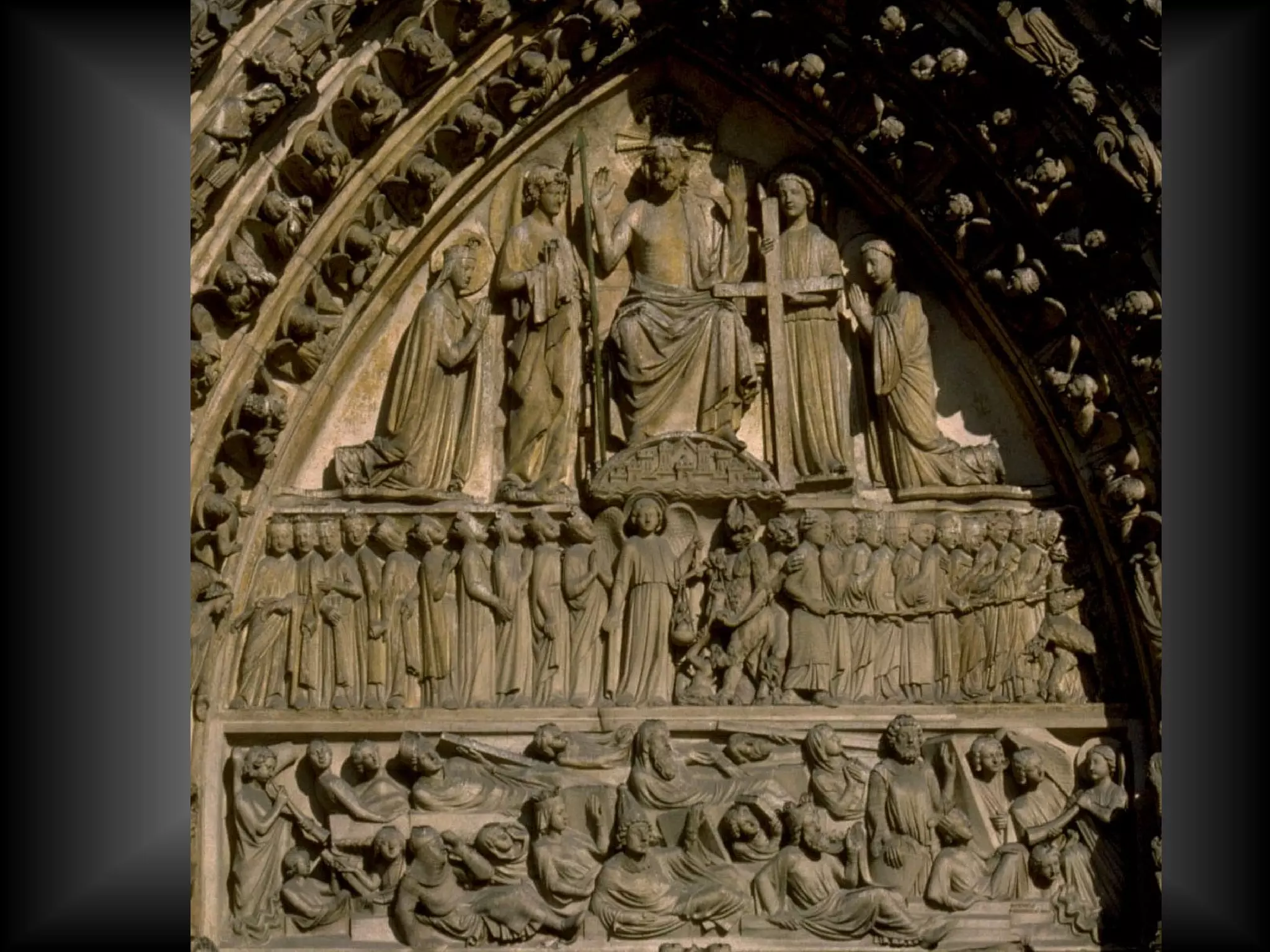 Notre Dame, portal carvings 