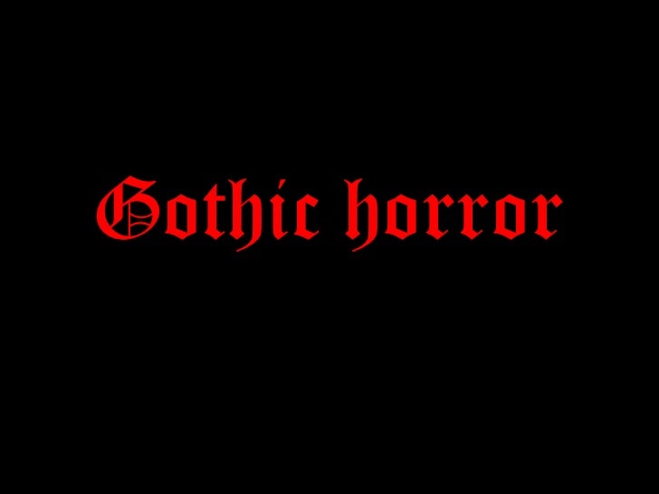 Gothic horror