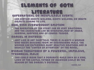 Gothic Literature by Myriam Miller | PPTX