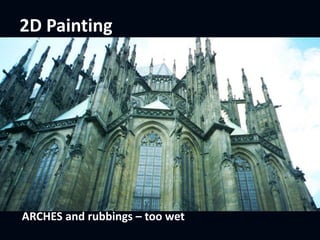 ARCHES and rubbings – too wet
2D Painting
 