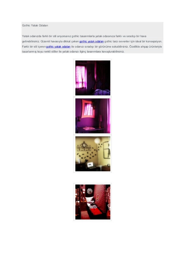 Gothic yatak odalari