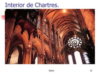 Interior de Chartres. 