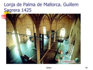 Lonja de Palma de Mallorca. Guillem Sagrera 1425 
