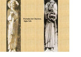 Portadas de Chartres.
Siglo XII.
 