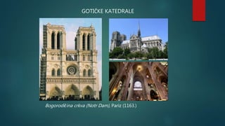 Bogorodičina crkva (Notr Dam), Pariz (1163.)
GOTIČKE KATEDRALE
 