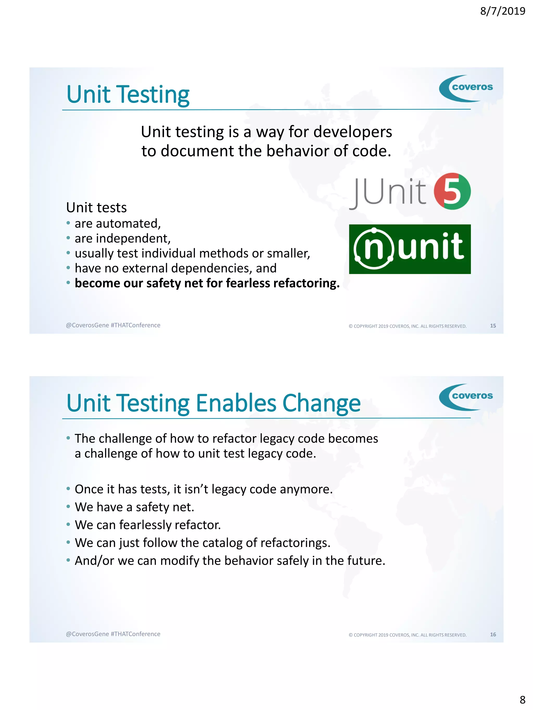 refactor and modernization of your legacy java backend... Get to Green: How to Safely Refactor Legacy Code | PDF